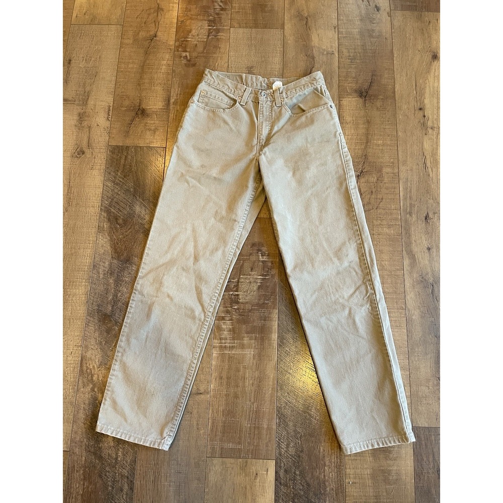 LEVIS Tan JEAN 505 31x32 REGULAR STRAIGHT COTTON DENIM RED TAB US MADE
